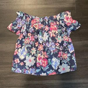 Gap women’s XS off the shoulder floral blouse